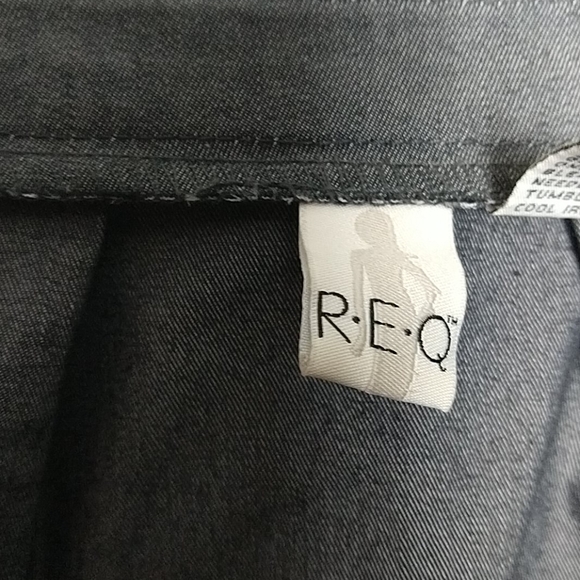 Cardigan Jacket Size 12 Pockets Gray Full Zip Three Quarter Sleeve Stretch REQ - Picture 2 of 4